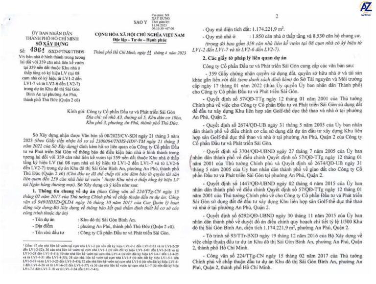 phe duyet quy hoach 1/500 the global city